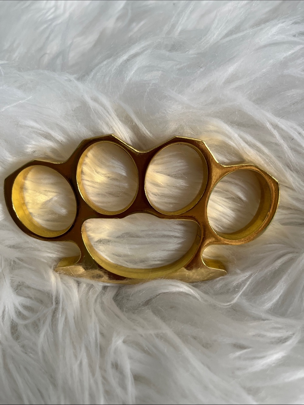 Brass Knuckle Decorative Accent - Gold Tone